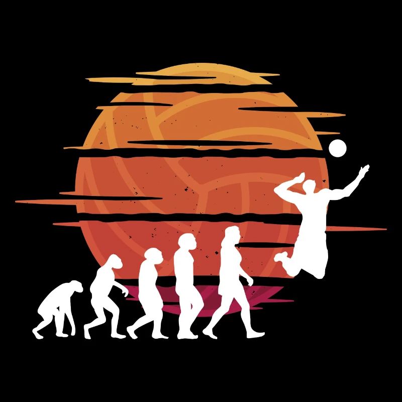 Volleyball Player Sport Retro Evolution