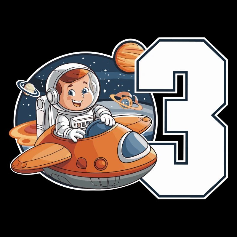 3rd Birrdday Astronaut Space Adventure for Boys
