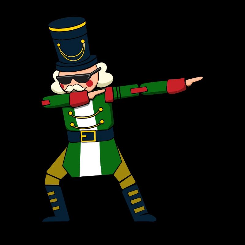 Dabbing Nussknacker Figur Weihnachtspullover