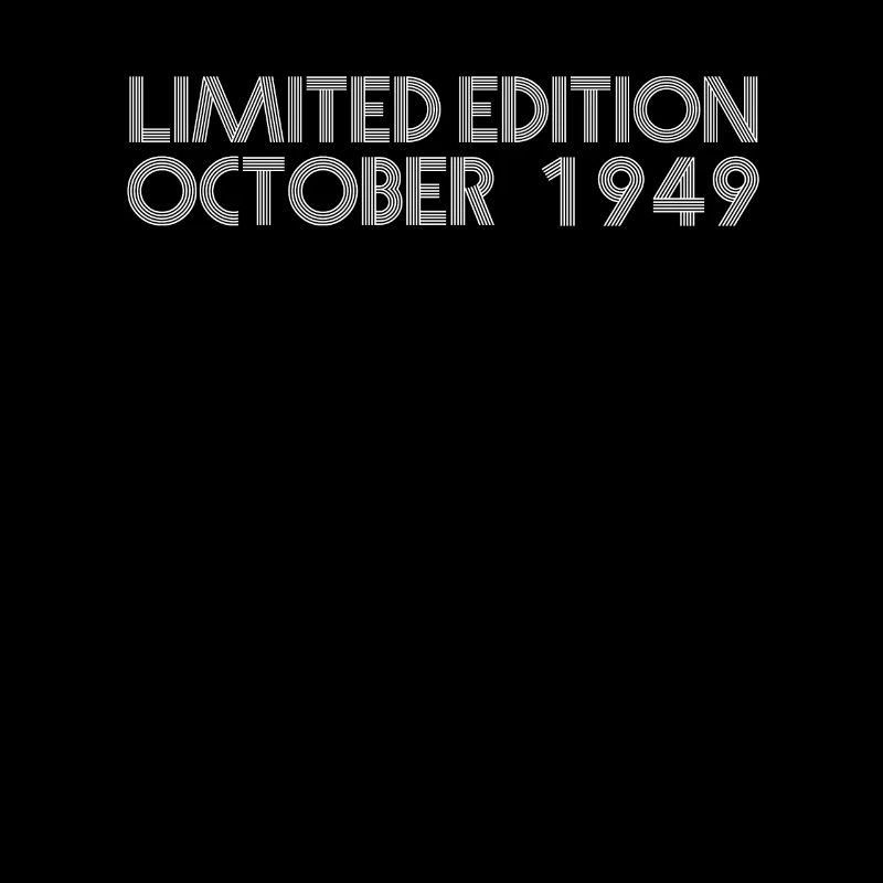 72nd birthday October 1949 Gift idea
