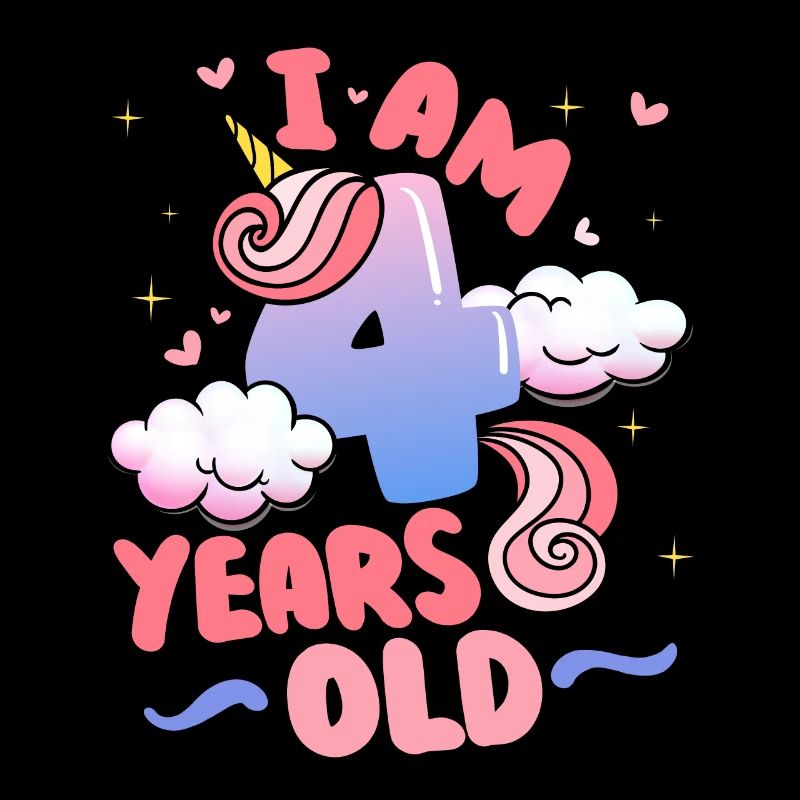 I am 4 years old | Unicorn theme | 4.