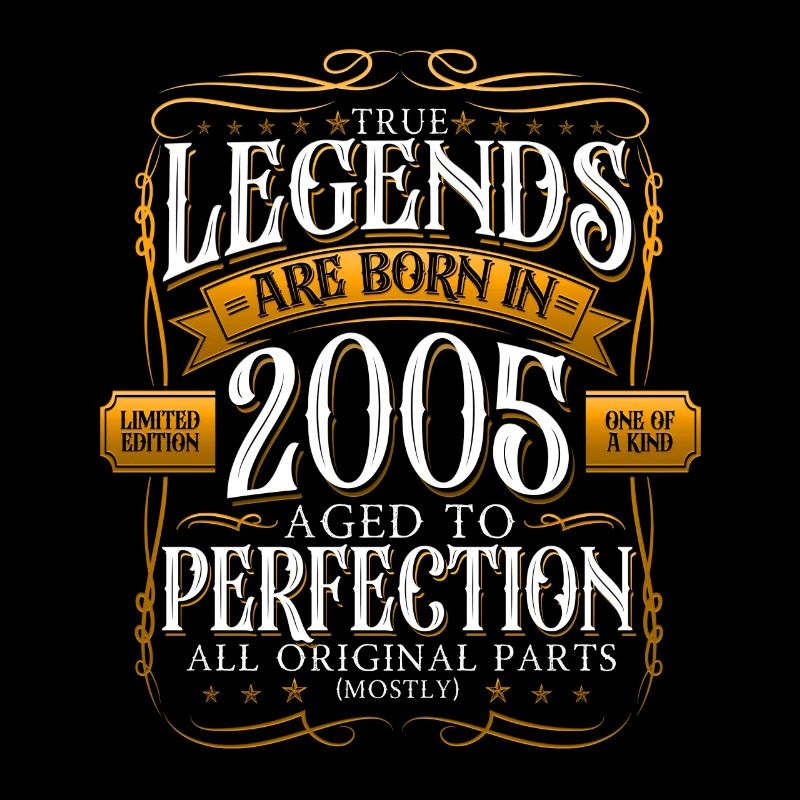 Legend 2005 17th Birthday Gift Men Funny