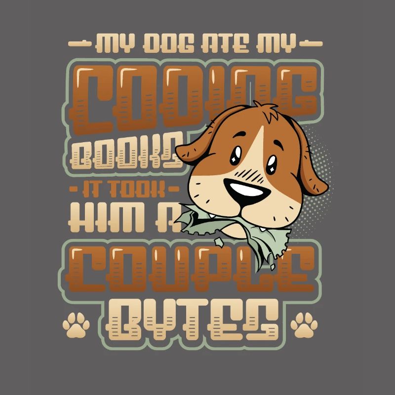 Dog Bytes Code Programmation de blagues informatiques