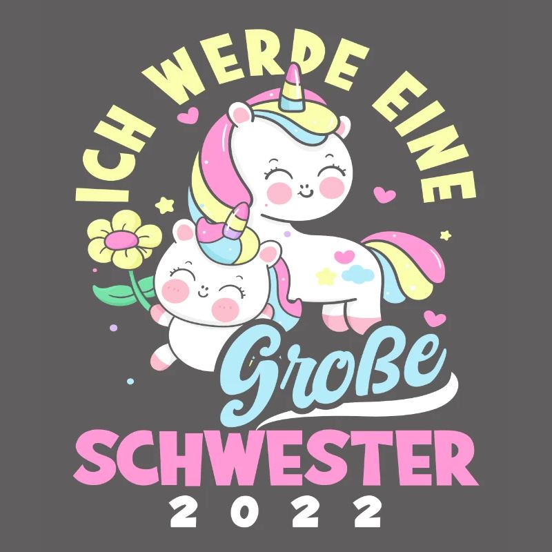 Süßes Ich Werde Große Schwester 2022 Einhörner