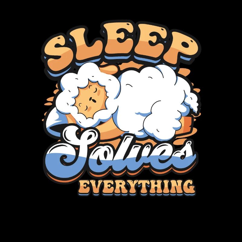 Sleep solves everything, sheep,sleeping, late risers.