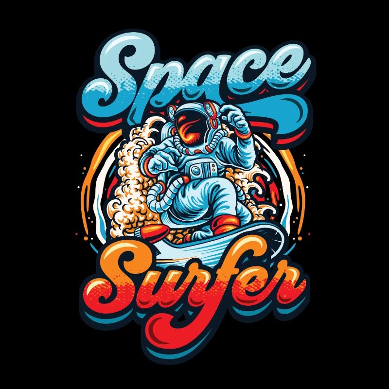 Astronaute surfeur spatial