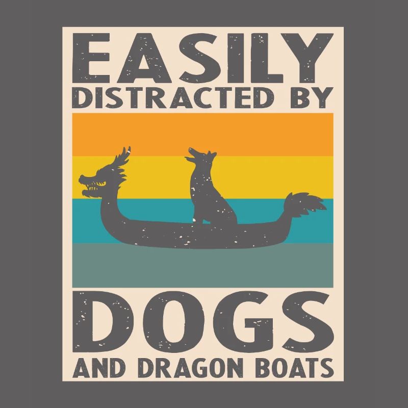 Drachenboot und Drachenboot Crew