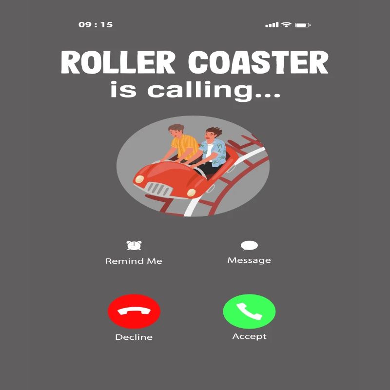 Roller coaster is calling, heeding the call