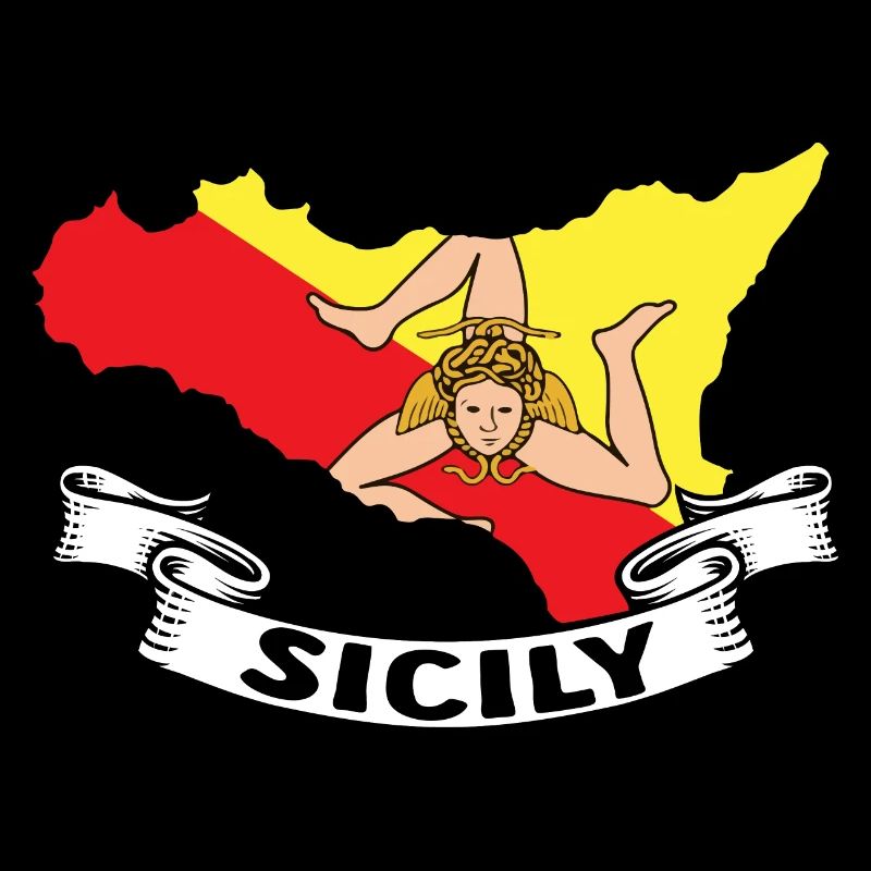 Sicile Drapeau Italie Sicile