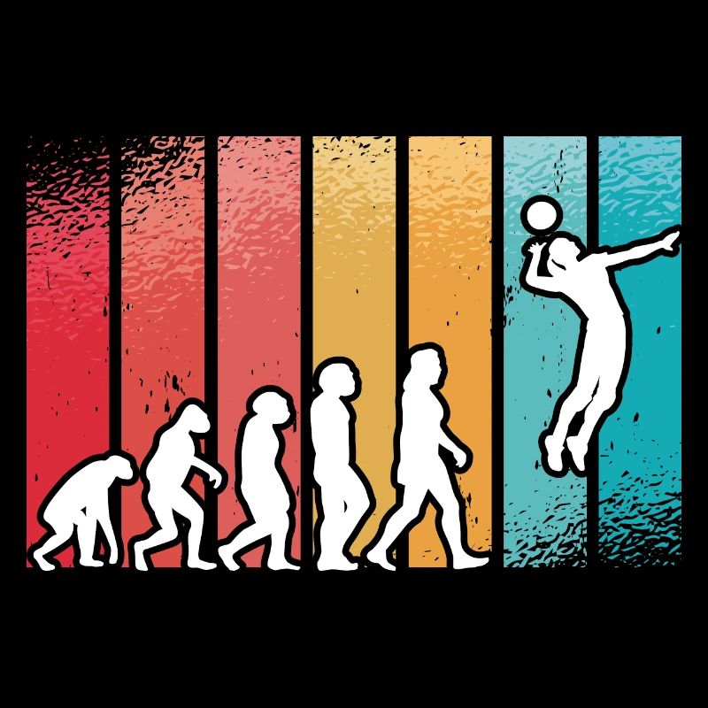 Volleyball Player Sport Retro Evolution