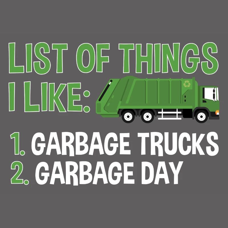 Garbage trucks, garbage day, garbage collection