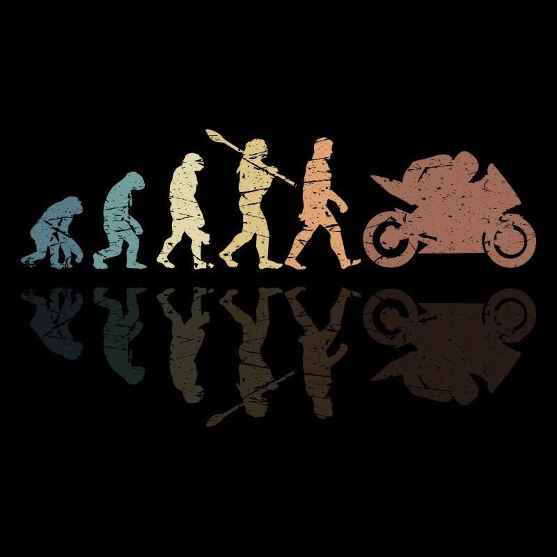 Motorcycle Evolution Vintage Shadow Biker