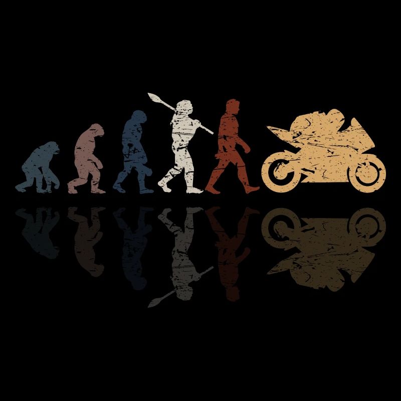 Motorcycle Evolution Vintage Shadow Biker