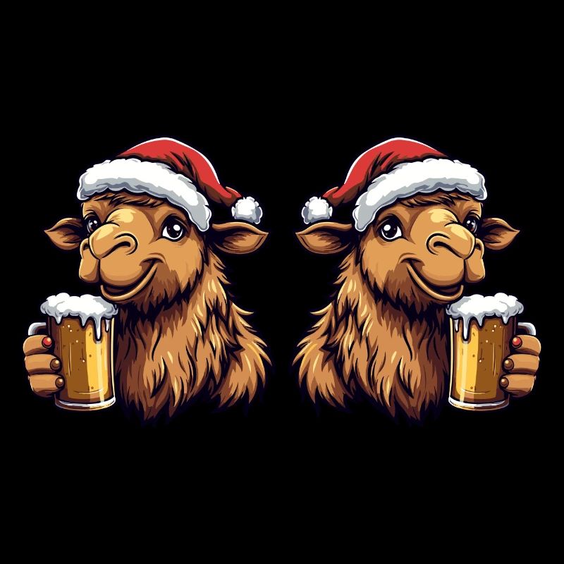 Kamel Weihnachten Bier Team