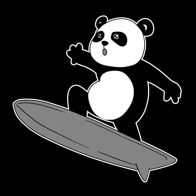Panda Surfer