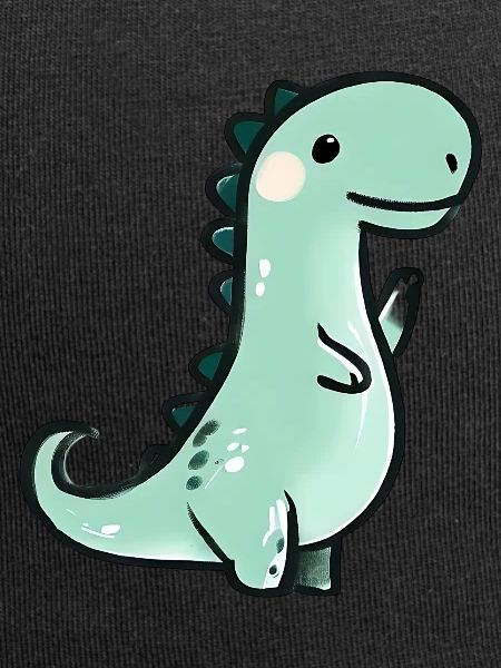 Cute crayon dinosaur