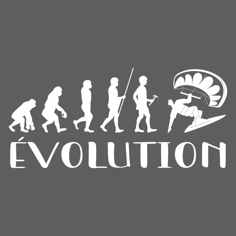 Evolution From Monkey To Surfer