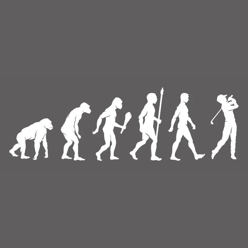 Lustige Golf Evolution Golfspieler Geschenkidee