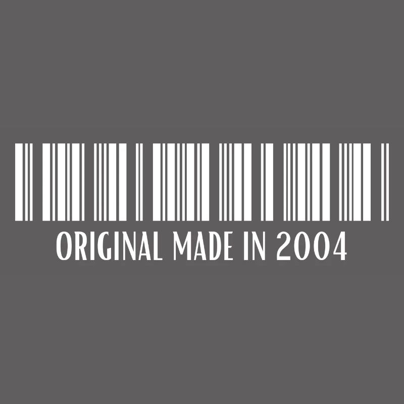 2004 Geburtstag Geschenk Barcode