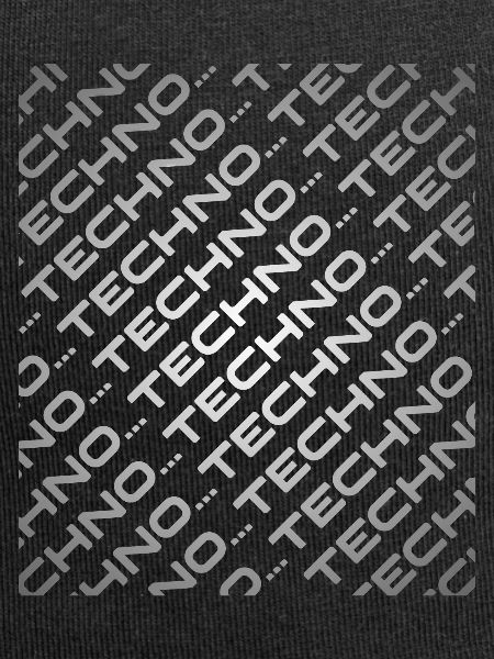 Techno-Musik | Graustufen Diagonal Techno Religion