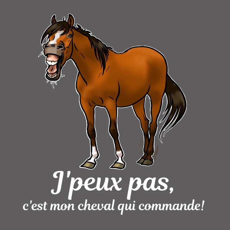 Mon cheval commande (blanc)
