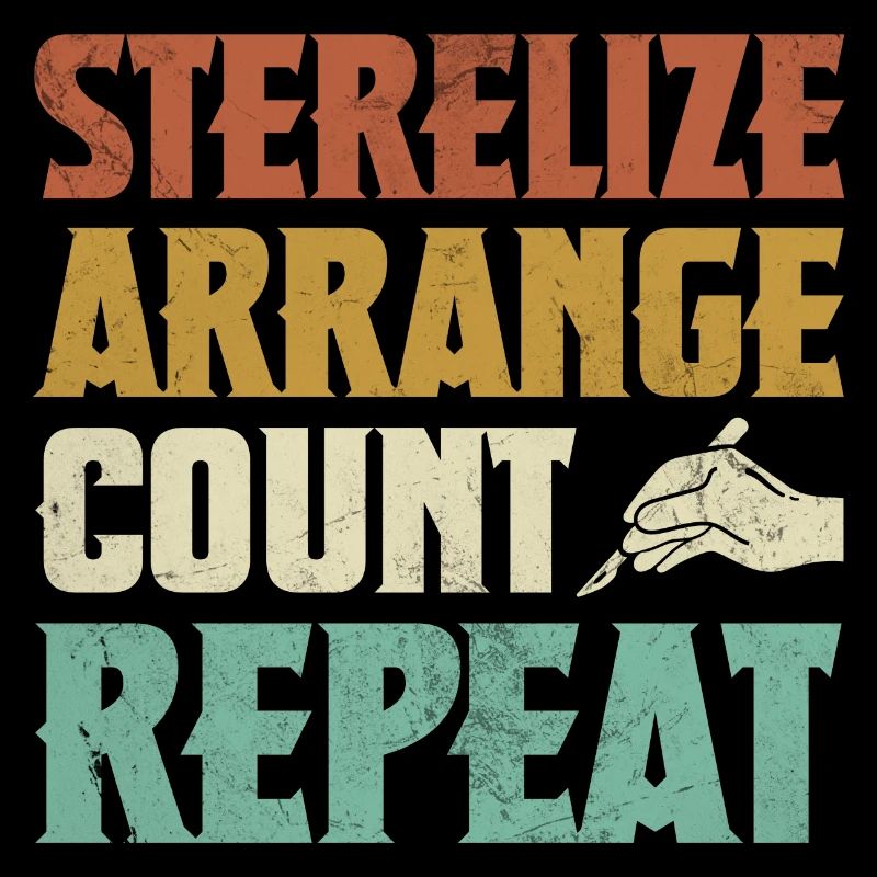 Sterilize Arrange Count Repeat Surgical