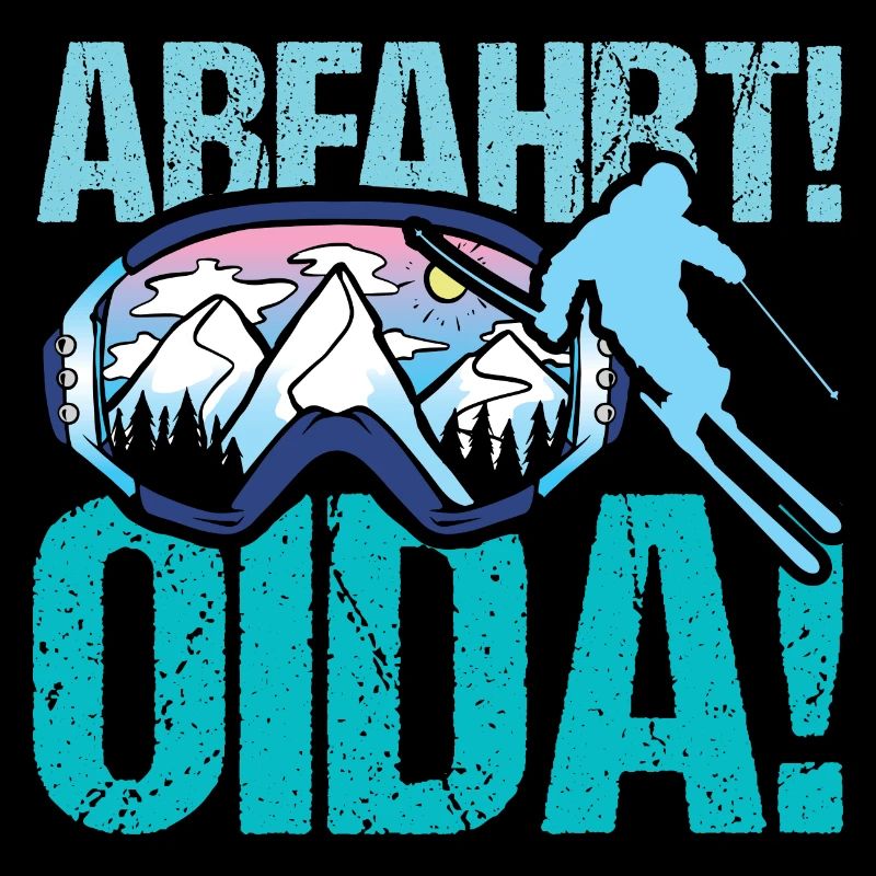 Abfahrt Ski