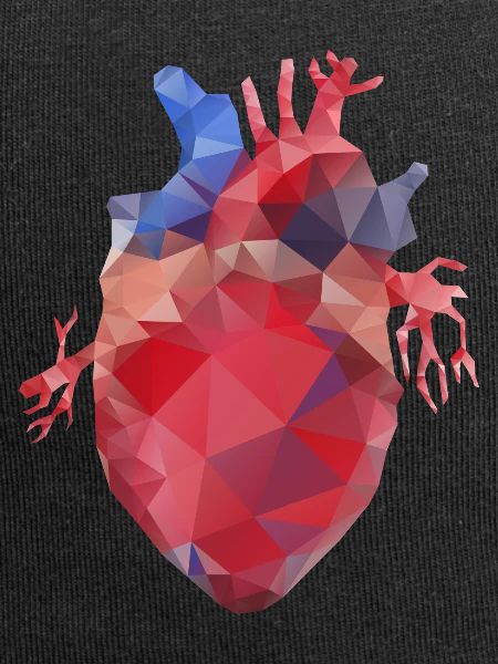 Heart low poly
