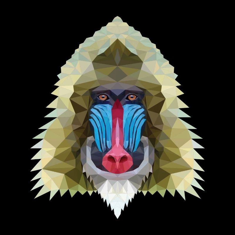 Affe polygon design Geschenk