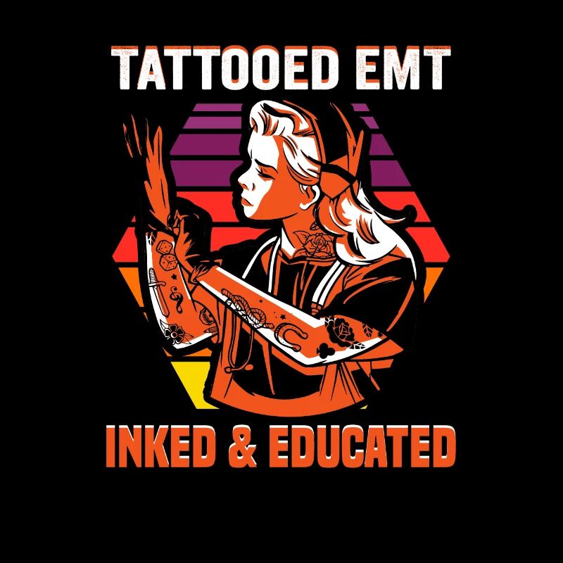Tattooed EMT Inked & Educated Krankenschwester