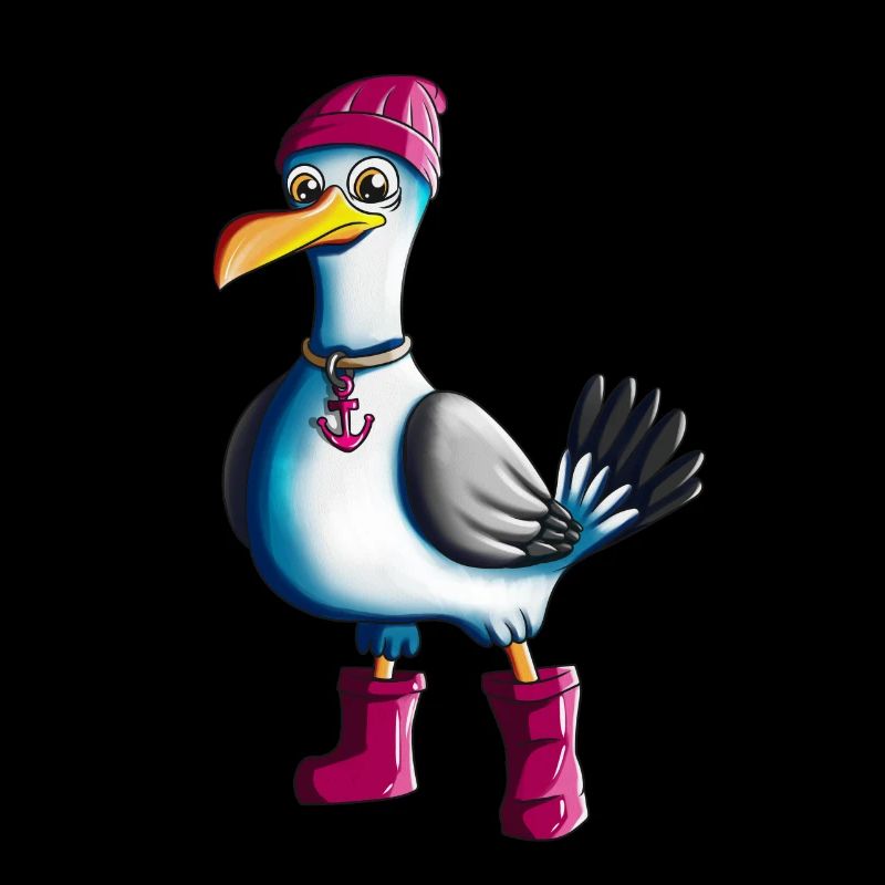 Plattdeutsche Möwe Moin Spruch Nordsee Liebhaber