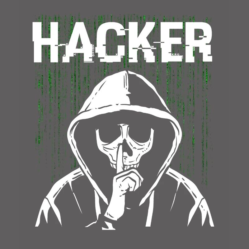 Hacker Skull Hacking Programmation Dark Net