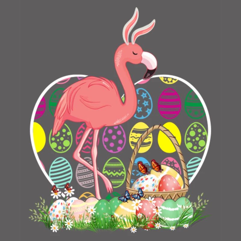 Flamingo Easter Eggs Funny Easter Day Eggs Hunters