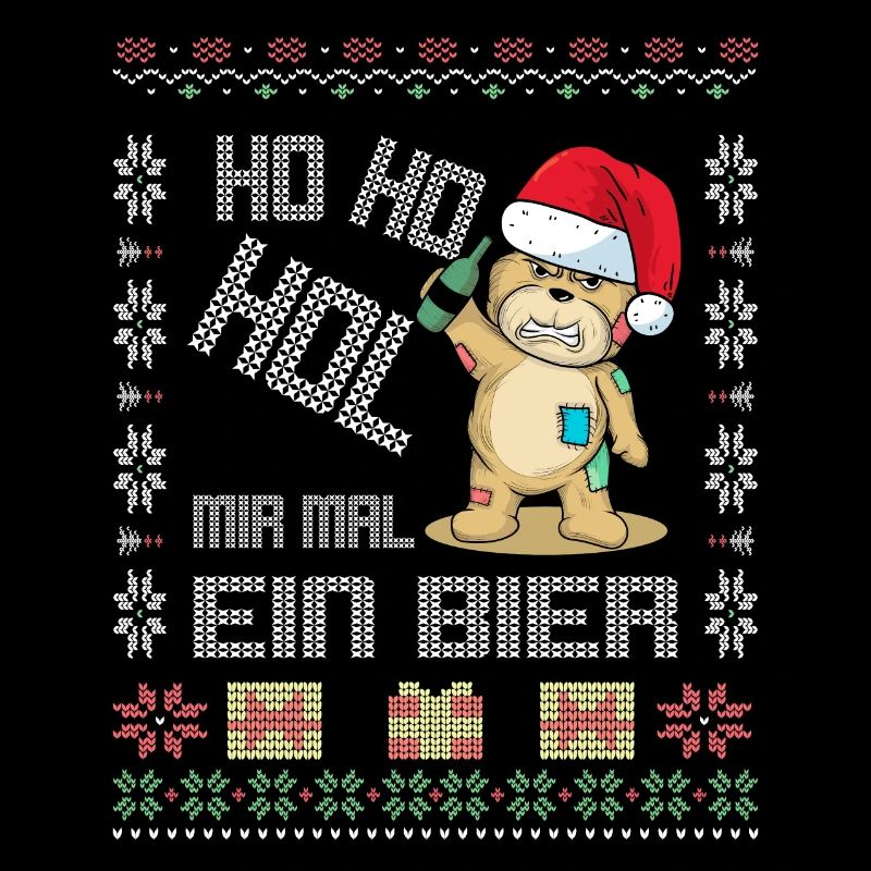 Ho Ho Hol mir ein Bier lustiger Weihnachts Spruch