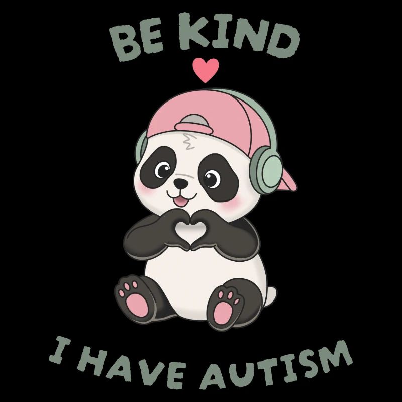 Sei freundlich, ich gärtnere Autismus-Panda