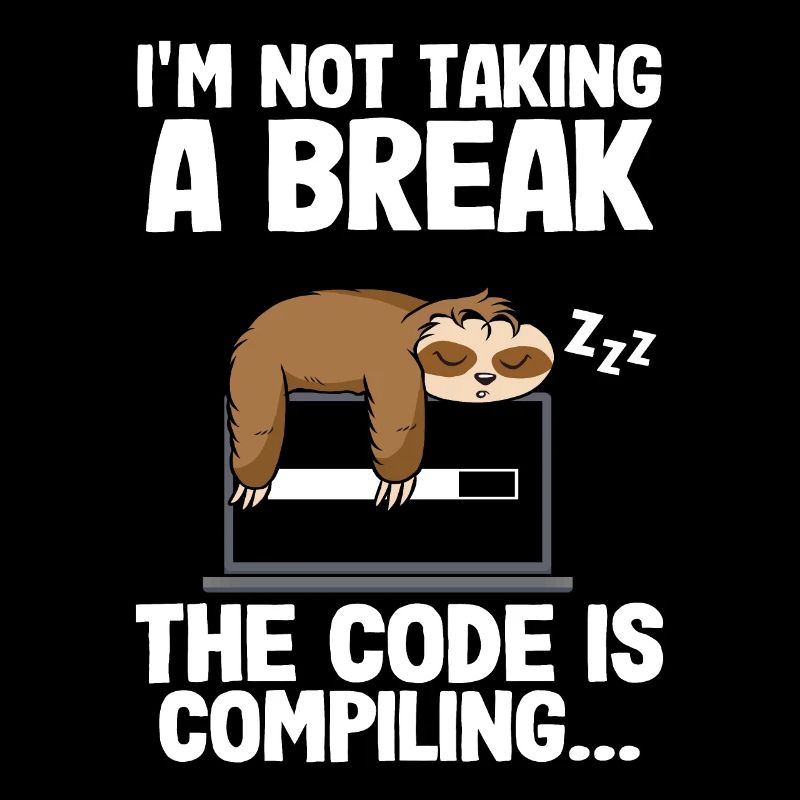 Programmierer Faultier Informatiker Nerd Coder Bug