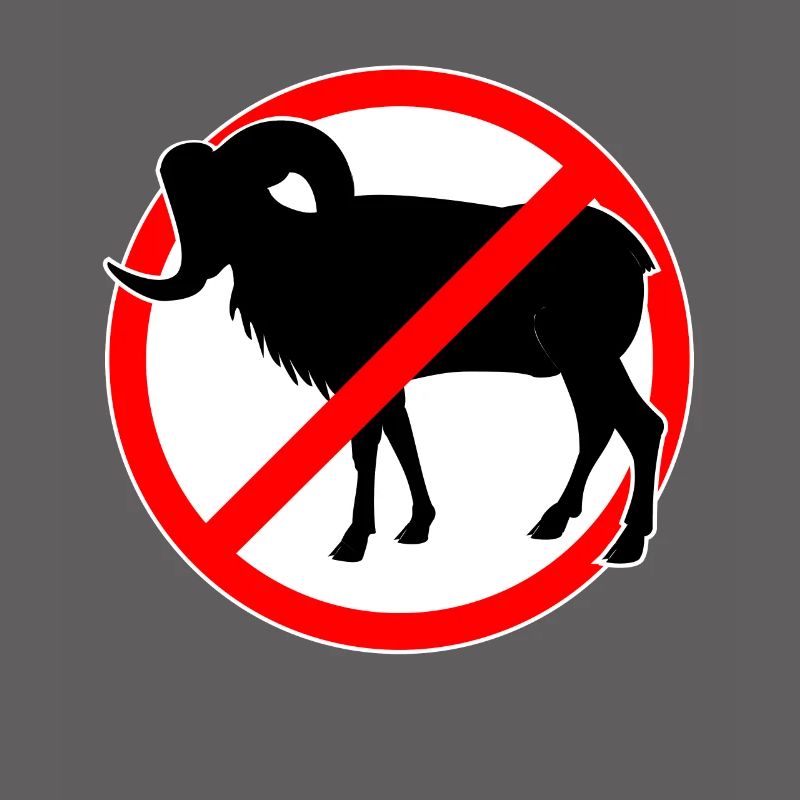 Ziegen oder Mufflons verboten - Ziege