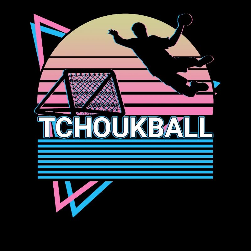 Tchoukball Vaporwave Ästhetisches Retro-Geschenk