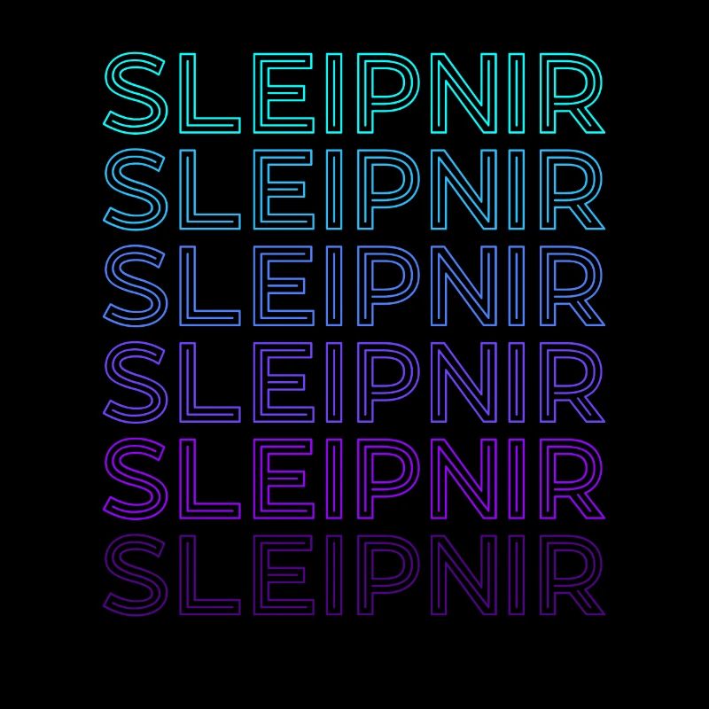 Sleipnir Nordisch Odin Pferd Wikinger Retro