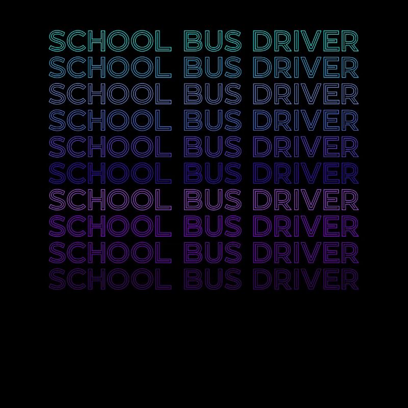 Schulbusfahrer Retro