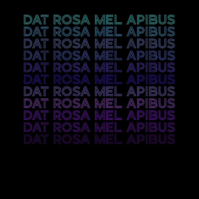 Dat Rosa Mel Apibus Rosenkreuzer-Emblem Retro