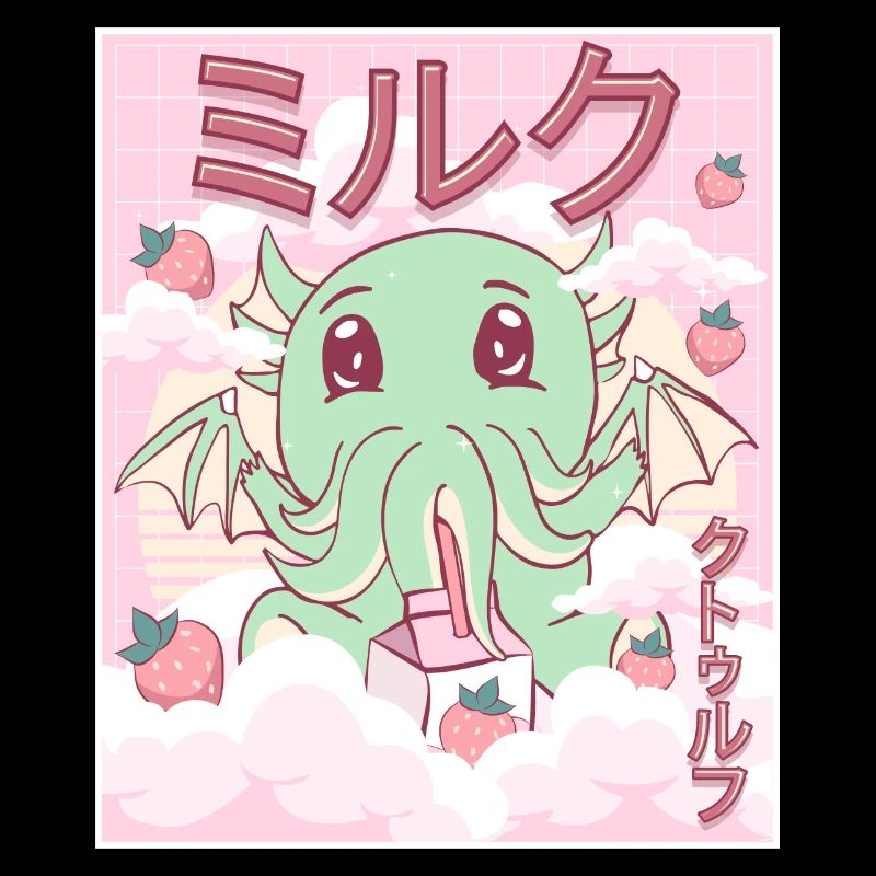 Kawaii Cthulhu Necronomicon Erdbeermilch