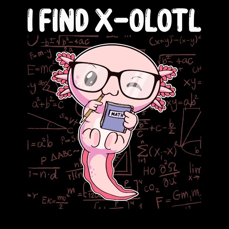 Funny Mathematics Kawaii Axolotl Mathematics Gesch