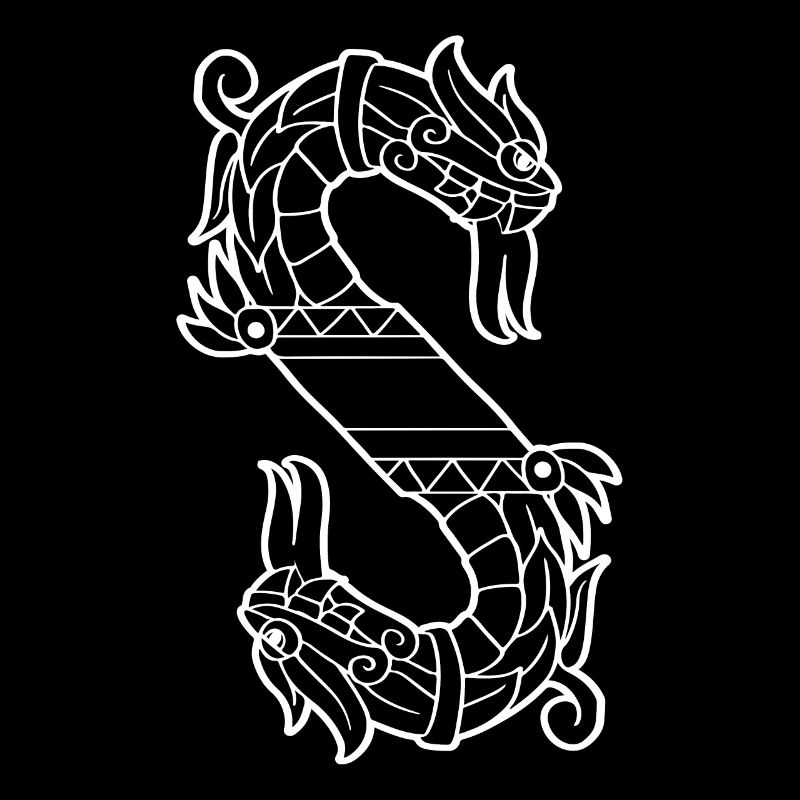 Serpent aztèque à deux têtes Sc à deux têtes