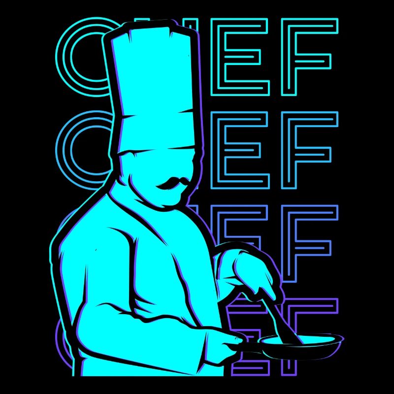 Chefkoch Kochen Retro Geschenk