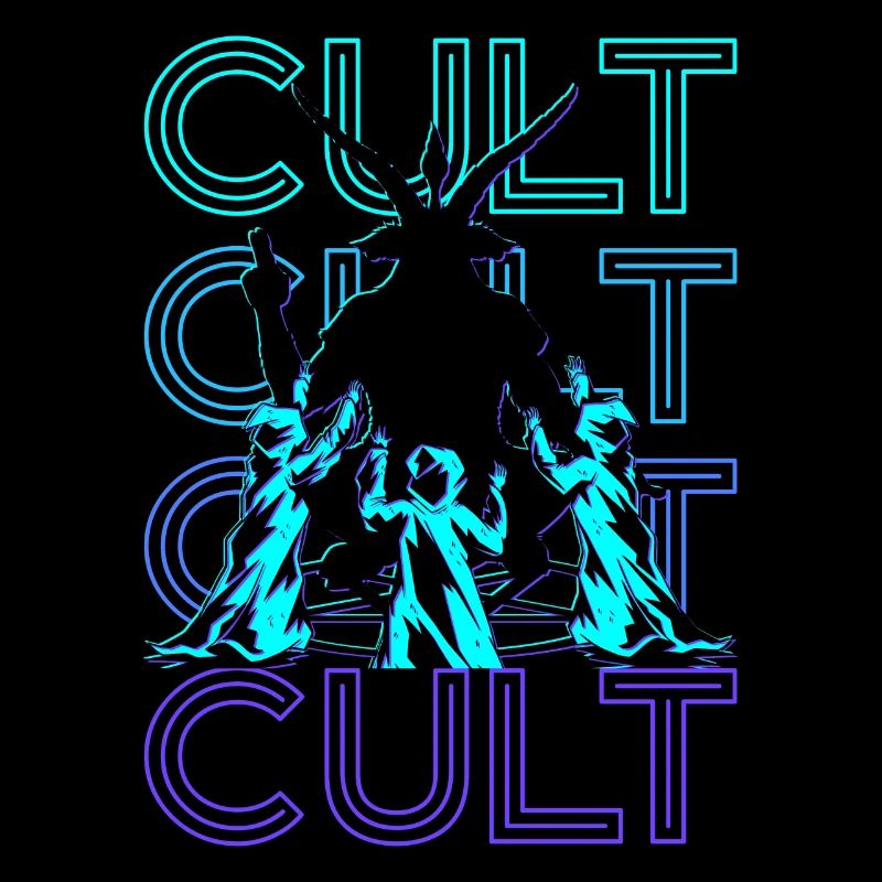 Culte Baphomet Paganisme Occulte Wicca Retro Geschen