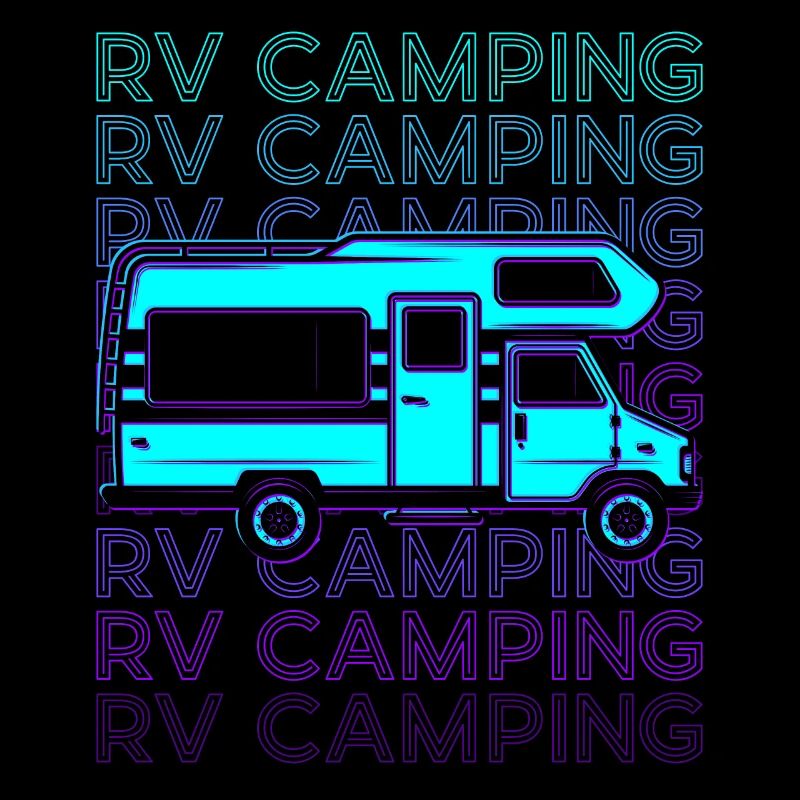 Camping Camping Camping Rétro