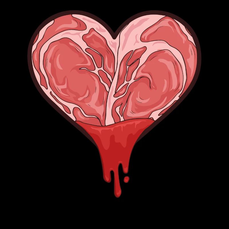 Meatcore Ästhetisches Herz Weirdcore