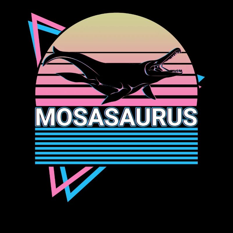 Mosasaurus Dinosaurier Retro