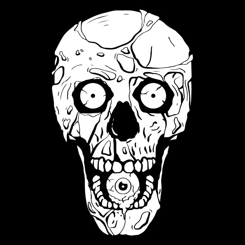 Zombiecore Ästhetik Zombie Gothic Schädel Weirdcor